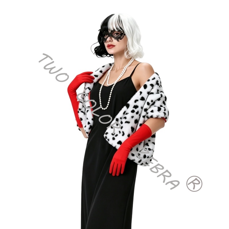 Cruella Deville 코스프레 의상 애니메이션  - Face Scarf Mask 리뷰 및 가격