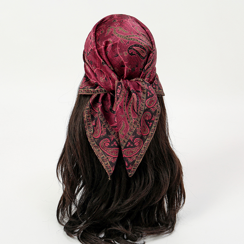 럭셔리 실크 스카프 70*70cm 스퀘어 레트로 페이즐 - Scarf Silk Square 리뷰 및 가격