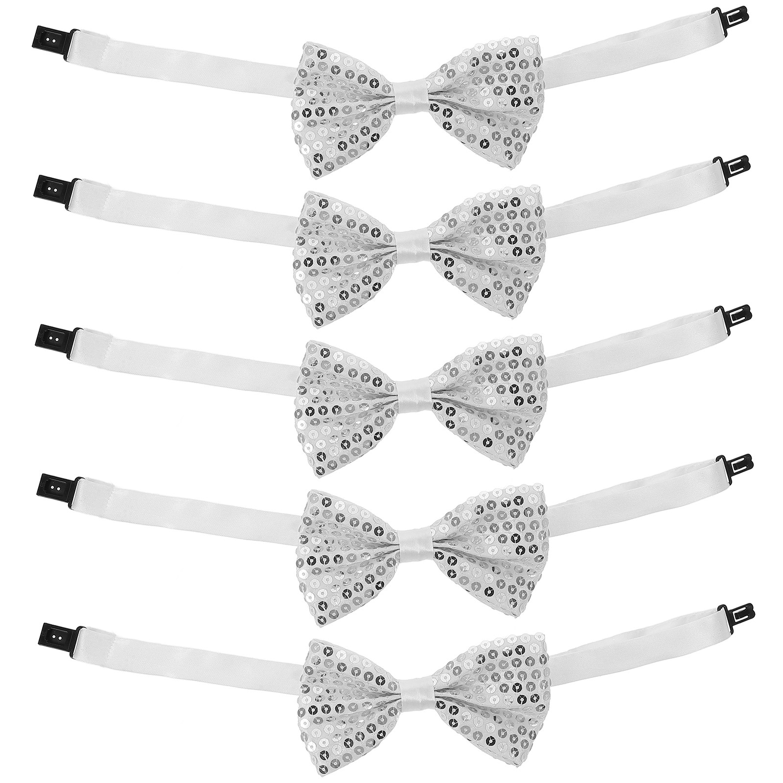5개 세트 어린이용 반짝이는 스팽글 리본 넥타이, 미리 - Bow Tie Pre Tied 리뷰 및 가격